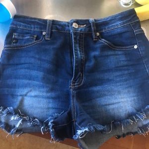 Denim shorts